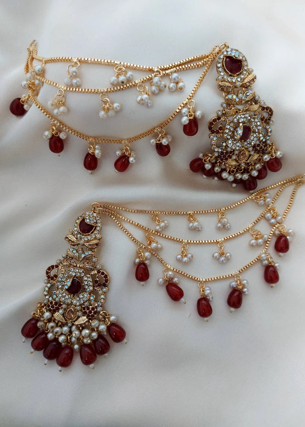 ZH | Mahroon Sahara Jhumka