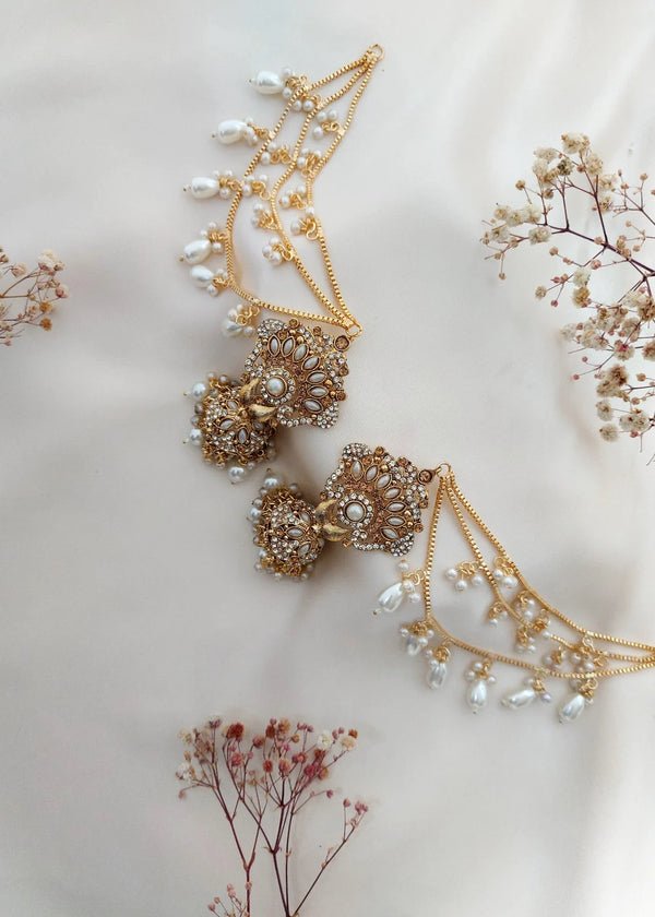 ZH | Pearl Sahara Jhumka
