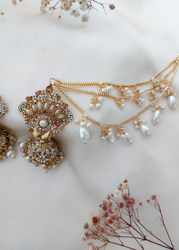 ZH | Pearl Sahara Jhumka