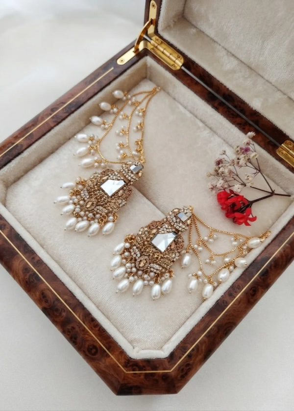 ZH | Pearl Champ Sahara Jhumka