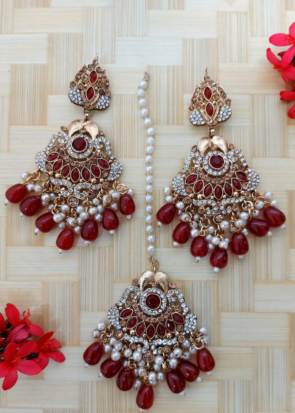 ZH | Maroon Earring