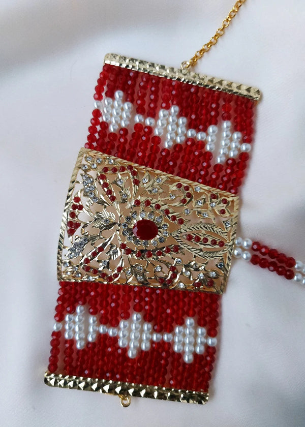 ZH | Pearl Maroon Bracelet