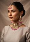 ZH | Ruby Pink Choker Set