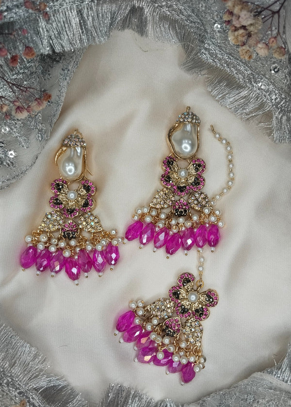 ZH | Ruby Pink Choker Set