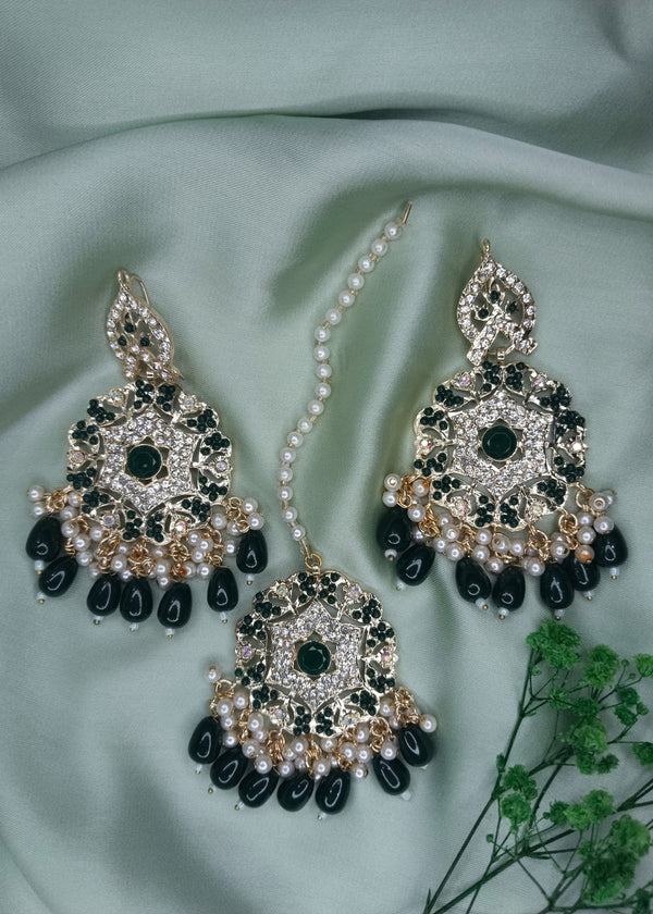 ZH | Pasion Green Choker Set