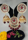 ZH | Maroon Fiza Choker set