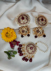ZH | Maroon Fiza Choker set