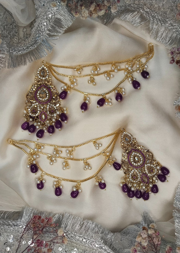 ZH | Purple Sahara Jhumka