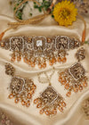 ZH | Square Pearl Choker Set