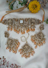 ZH | Square Pearl Choker Set