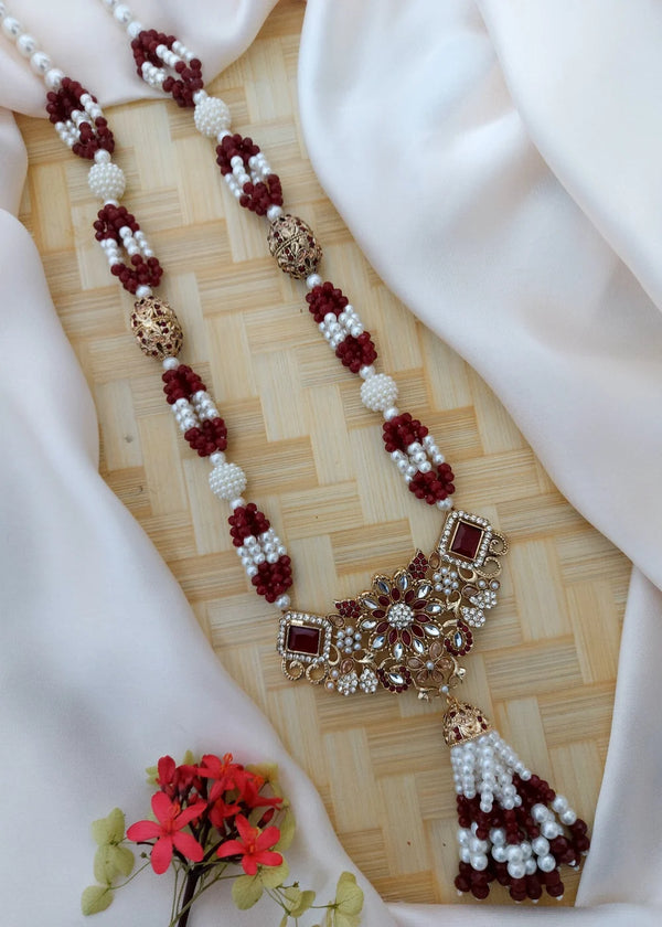ZH | Pearl Maroon Shezai Set